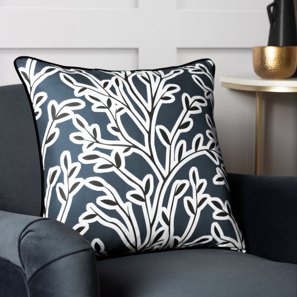Annika 50x50 Feather Filled Cushion Slate Blue - view 5