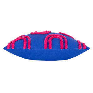 Archie 45x45 Feather Filled Cushion Cobalt & Pink - view 4