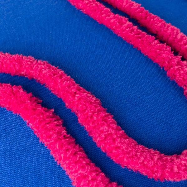 Archie 45x45 Feather Filled Cushion Cobalt & Pink - view 5