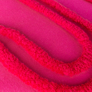 Archie 45x45 Feather Filled Cushion Pink & Red - view 5