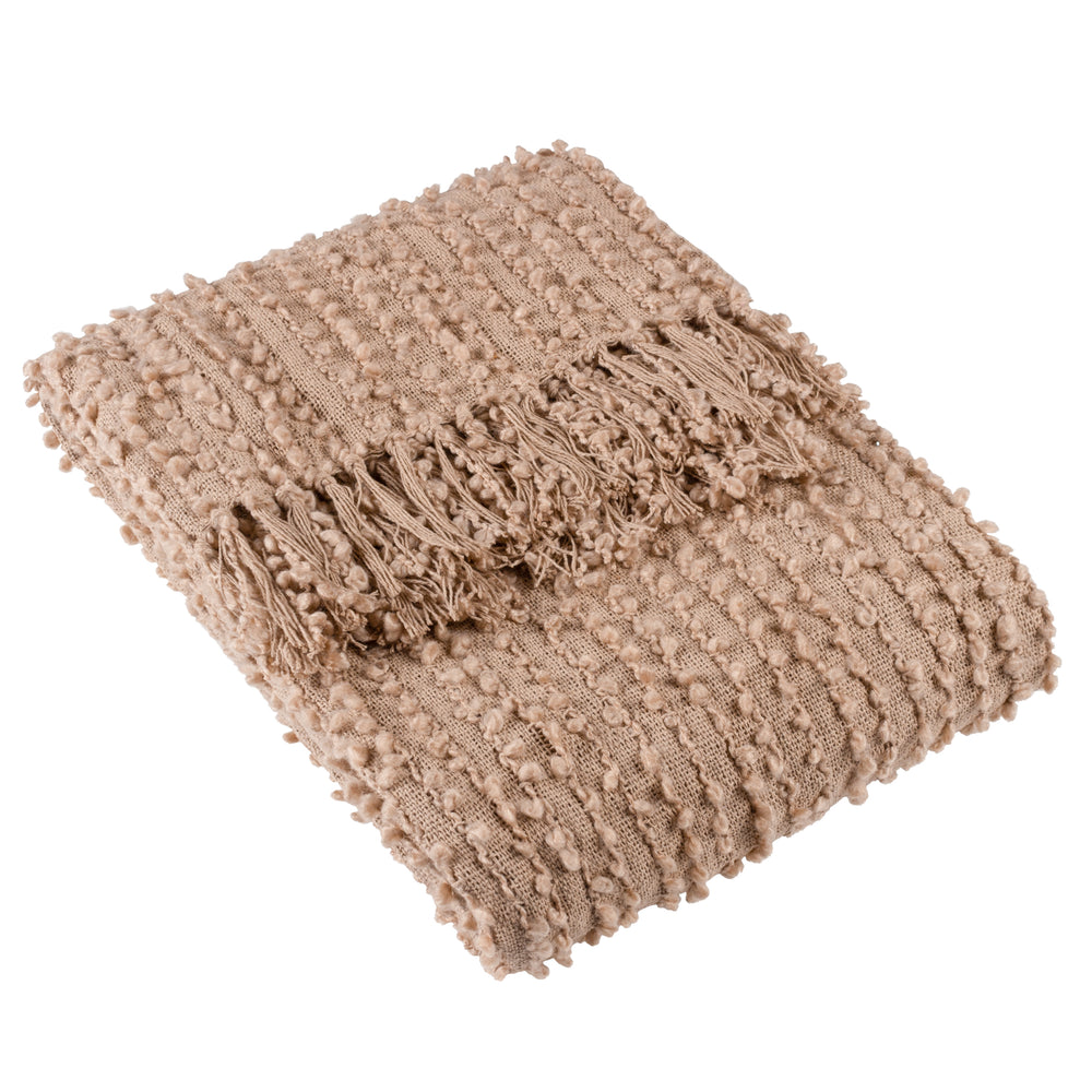 Arvo Boucle Yarn Throw 130x180 Plaster