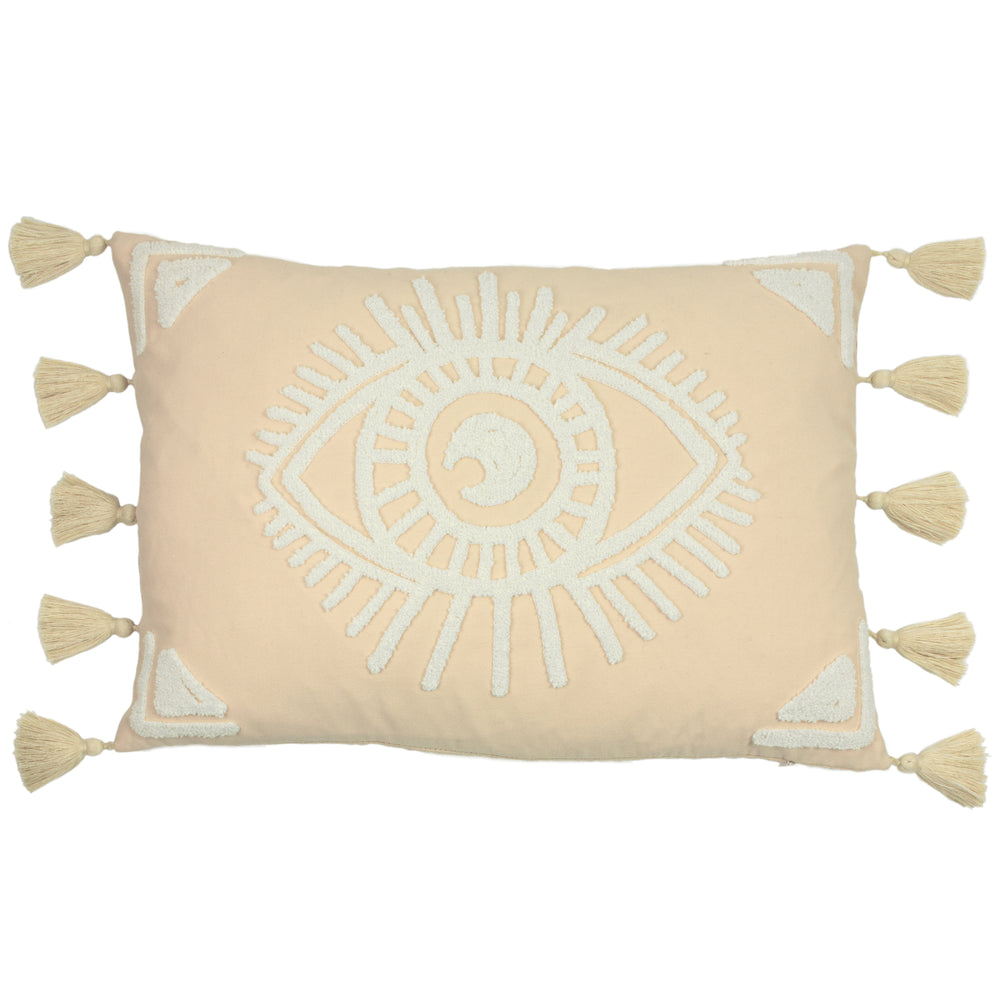 Ashram Eye 35x50 Feather Filled Cushion Blush