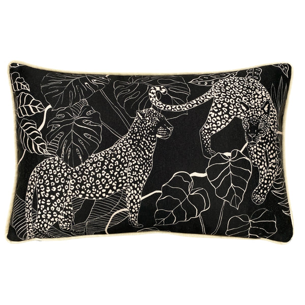 Aurora 30x50 Feather Filled Cushion Blush/black