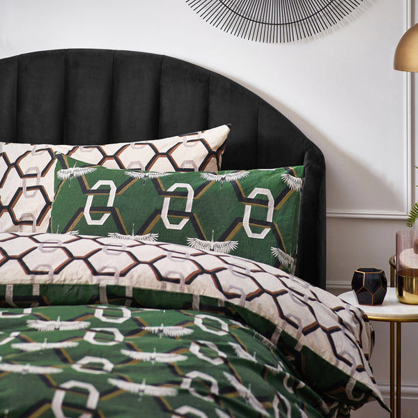 Avalon Double Duvet Set Green - Riva