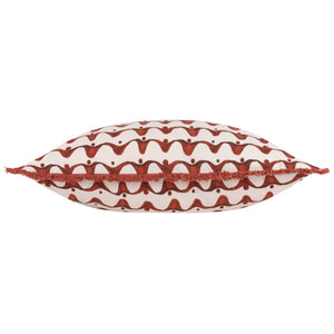 Avery 40x60 Feather Filled Cushion Chestnut Red - view 3