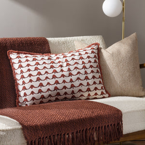 Avery 40x60 Feather Filled Cushion Chestnut Red - view 4