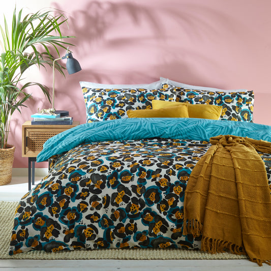 AYANNA SINGLE DUVET SET TEAL