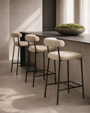 Alita Stool - Dark Marble - Tommy Franks