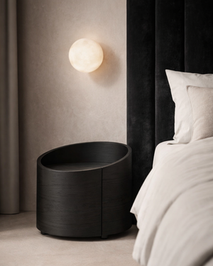 Amond Bedside - Smoke Oak - Tommy Franks