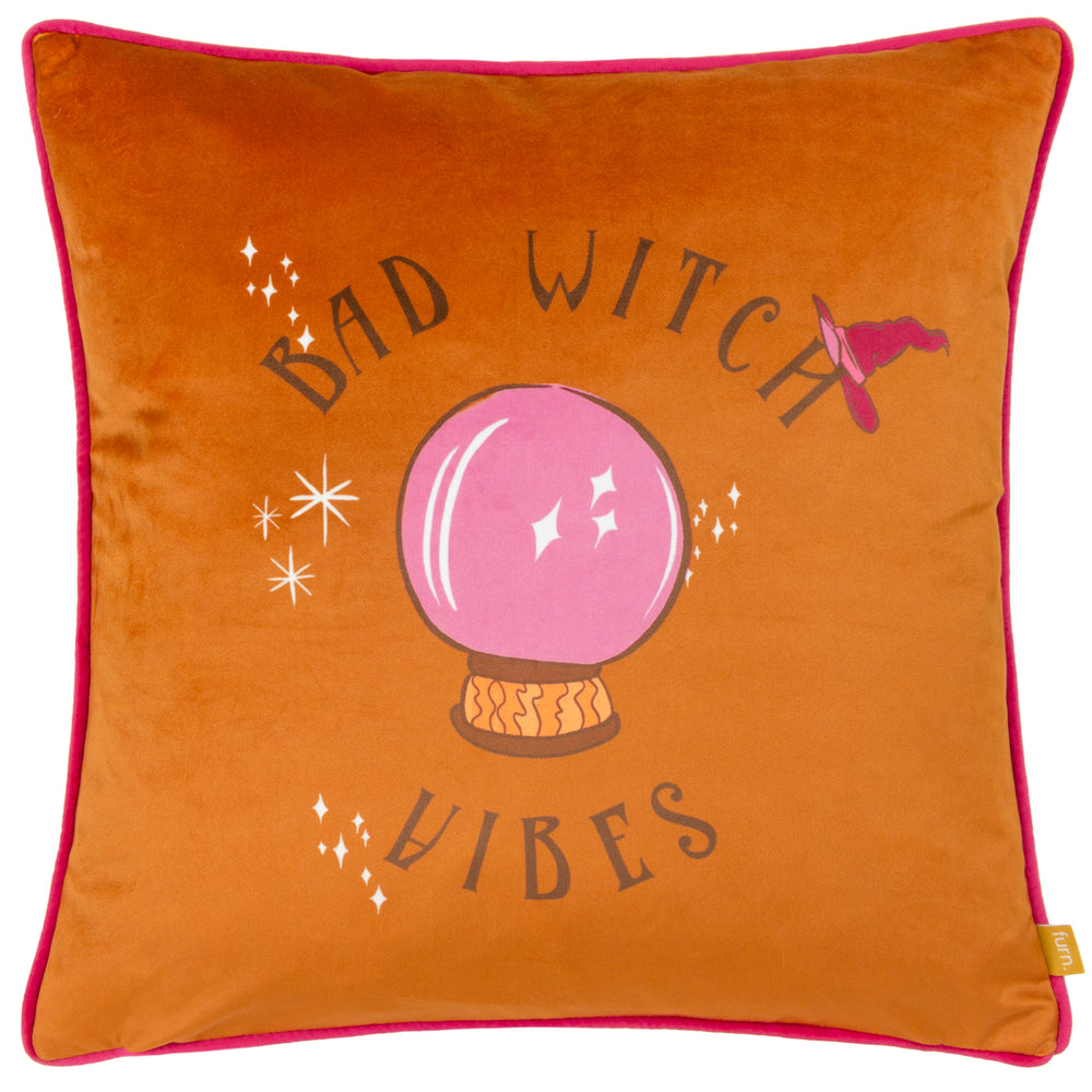 Bad Witch Vibes 43x43 Feather Filled Cushion Pumpkin