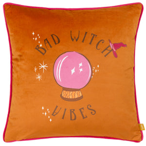 Bad Witch Vibes 43x43 Feather Filled Cushion Pumpkin