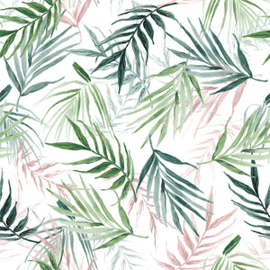 Bali Palm Double Duvet Set Green - Riva