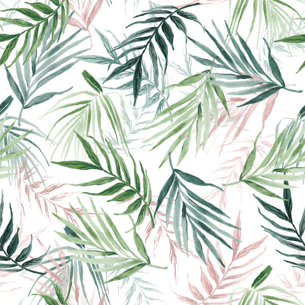 Bali Palm Double Duvet Set Green - Riva