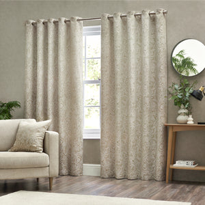 Bali 167x137 Eyelet Curtains Natural - view 2