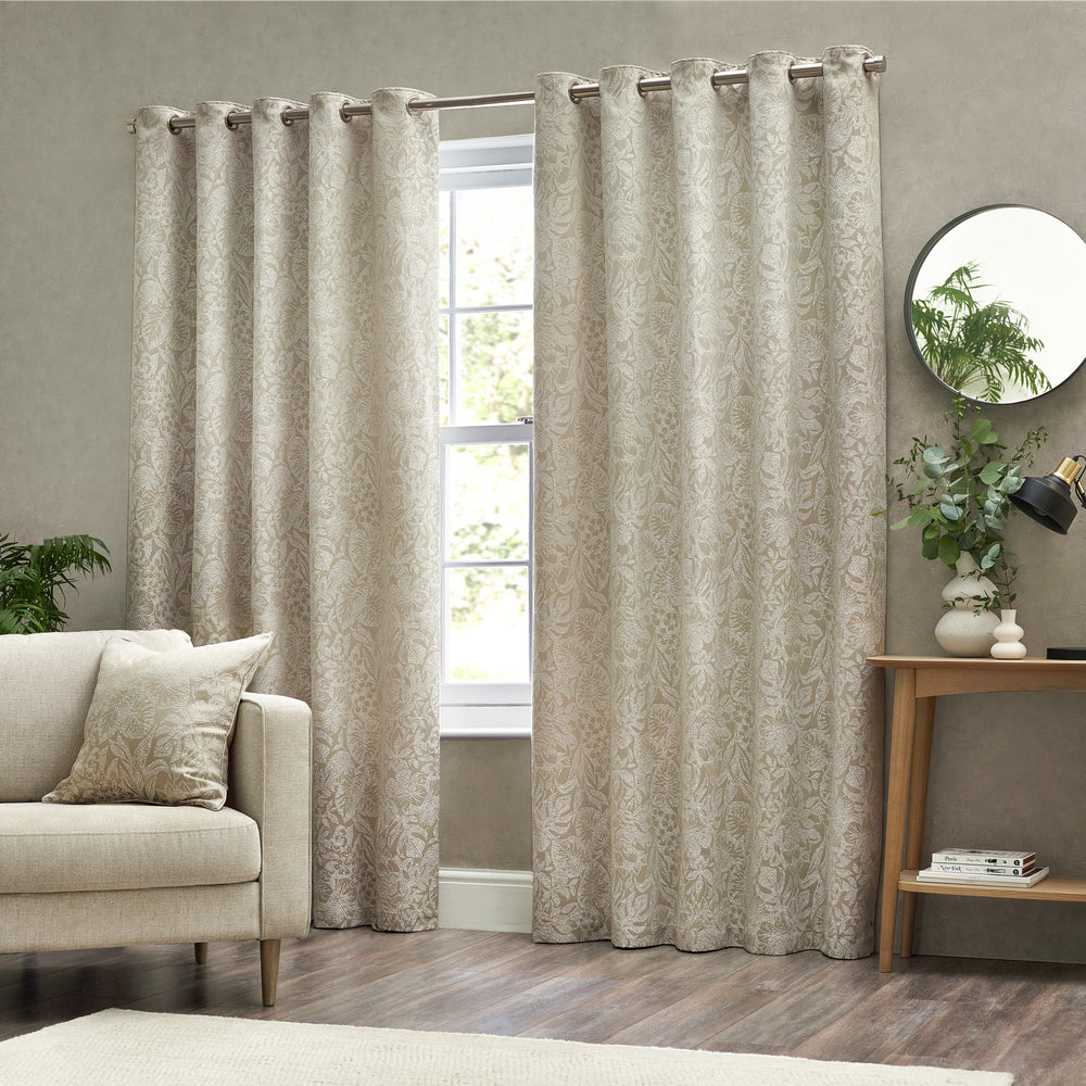 Bali 117x182 Eyelet Curtains Natural