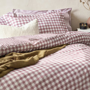 Barton Single Duvet Set Berry - Riva