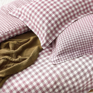 Barton Double Duvet Set Berry - Riva