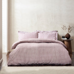 Barton King Size Duvet Set Berry - Riva
