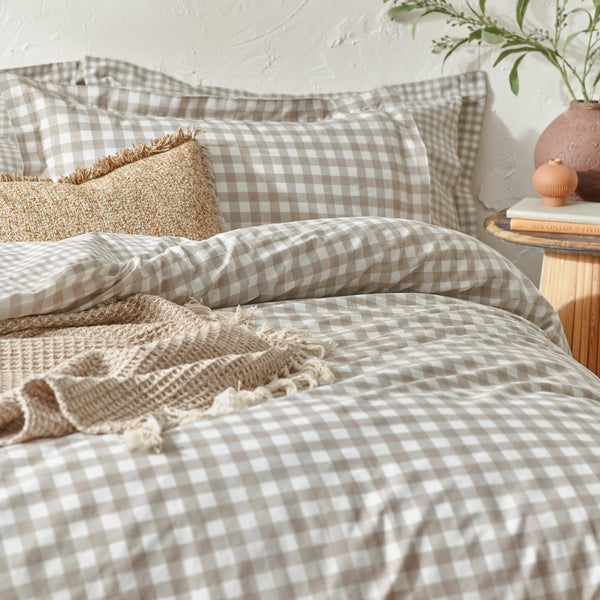Barton Super King Size Duvet Set Natural - Riva