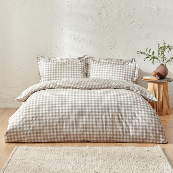 Barton Super King Size Duvet Set Natural - Riva