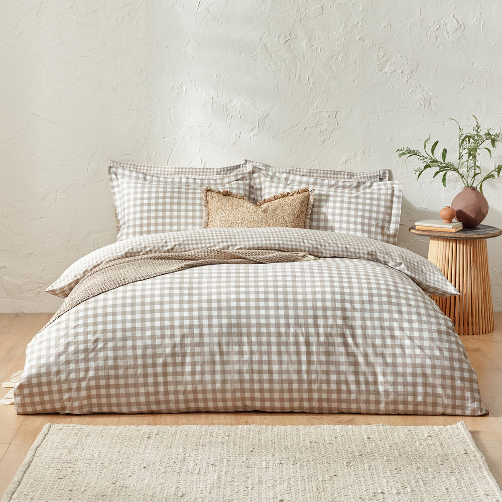 Barton Super King Size Duvet Set Natural