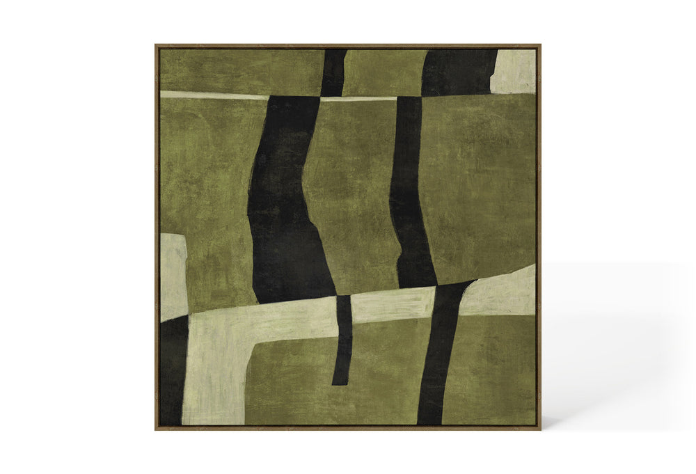 Abstract Design 81 Hand-Finished Canvas Print 100 x 100cm - Berkeley Designs