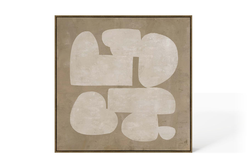 Abstract Design 82 Hand-Finished Canvas Print 100 x 100cm - Berkeley Designs