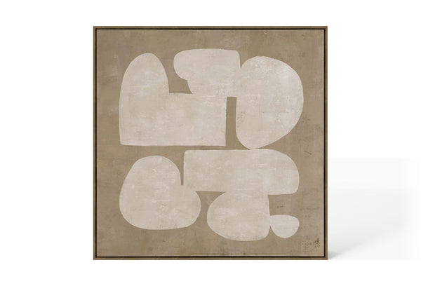 Abstract Design 82 Hand-Finished Canvas Print 100 x 100cm - Berkeley Designs