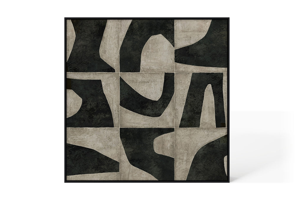 Abstract Design 88 Hand-Finished Canvas Print 100 x 100cm - Berkeley Designs