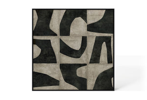 Abstract Design 88 Hand-Finished Canvas Print 100 x 100cm - Berkeley Designs