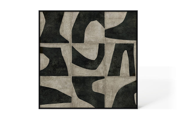Abstract Design 88 Hand-Finished Canvas Print 100 x 100cm - Berkeley Designs