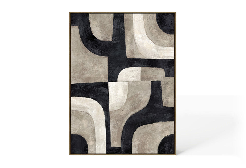 Abstract Design 92 Hand-Finished Canvas Print 90 x 120cm - Berkeley Designs