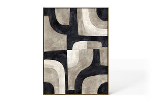 Abstract Design 92 Hand-Finished Canvas Print 90 x 120cm - Berkeley Designs