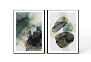 Abstract Design 40 Hand-Finished Canvas Print 50 x 70cm - Berkeley Designs