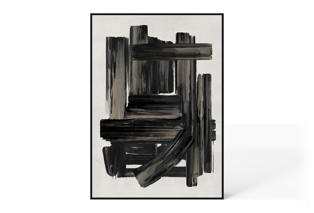 Abstract Design 42 Hand-Finished Canvas Print 90 x 120cm - Berkeley Designs
