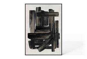 Abstract Design 42 Hand-Finished Canvas Print 90 x 120cm - Berkeley Designs