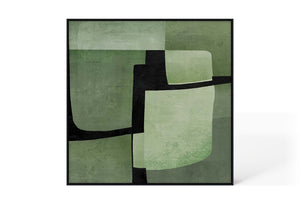 Abstract Design 43 Hand-Finished Canvas Print 100 x 100cm - Berkeley Designs