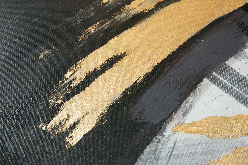 Abstract Design 49 Hand-Finished Canvas Print 50 x 100cm - Berkeley Designs