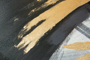 Abstract Design 49 Hand-Finished Canvas Print 50 x 100cm - Berkeley Designs