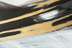 Abstract Design 49 Hand-Finished Canvas Print 50 x 100cm - Berkeley Designs