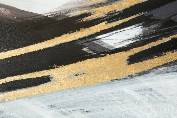 Abstract Design 49 Hand-Finished Canvas Print 50 x 100cm - Berkeley Designs