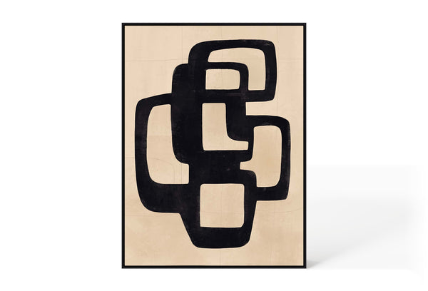 Abstract Design 59 Hand-Finished Canvas Print 90 x 120cm - Berkeley Designs