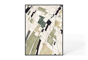 Abstract Design 63 Hand-Finished Canvas Print 90 x 120cm - Berkeley Designs