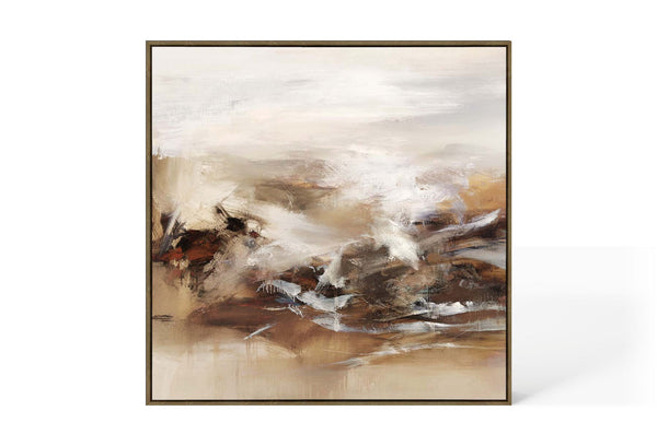 Abstract Design 67 Hand-Finished Canvas Print 100 x 100cm - Berkeley Designs