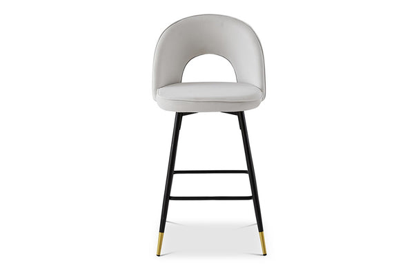 Hoxton Bar Stool in Light Grey - Berkeley Designs