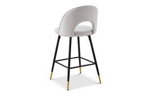 Hoxton Bar Stool in Light Grey - Berkeley Designs