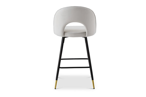 Hoxton Bar Stool in Light Grey - Berkeley Designs
