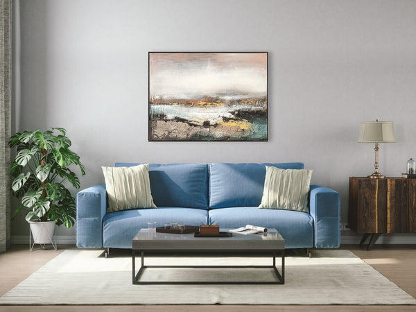 Oil on Canvas 05 Framed Abstract Painting 90 x 120cm - Berkeley Designs