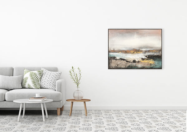 Oil on Canvas 05 Framed Abstract Painting 90 x 120cm - Berkeley Designs