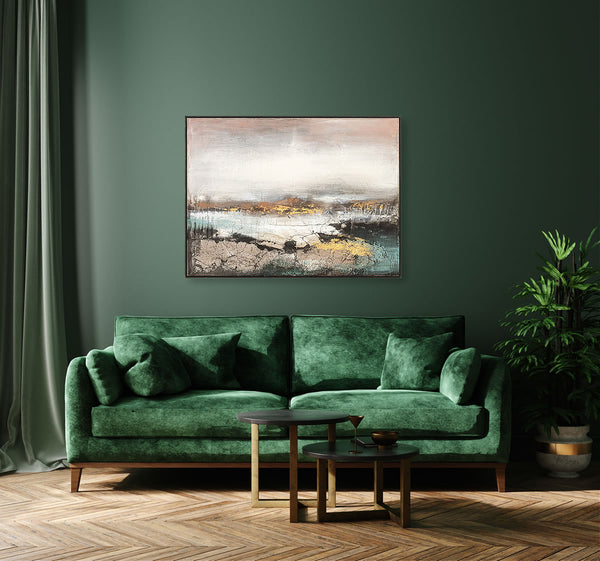 Oil on Canvas 05 Framed Abstract Painting 90 x 120cm - Berkeley Designs